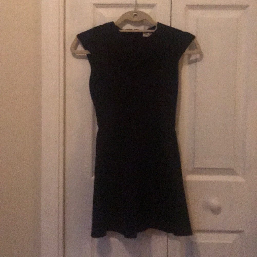 Silence + Noise Black Flare Minidress